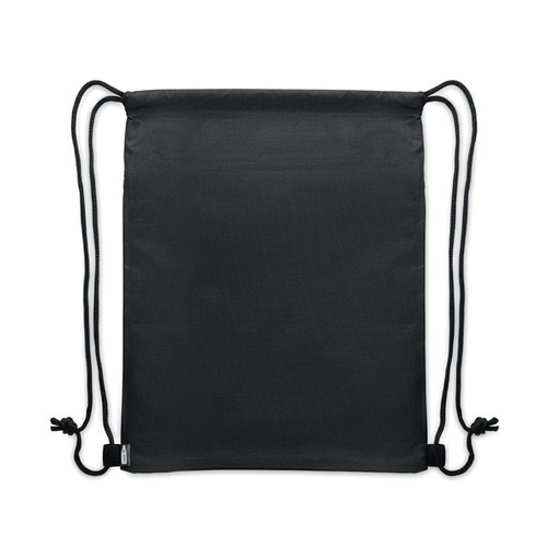 black BANGKOK BAG Bolsa con cordón de RPET 600D