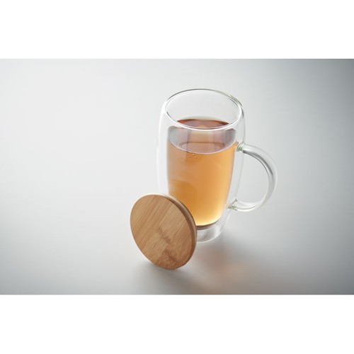 TEROL Mug en verre double paroi 450ml - 5