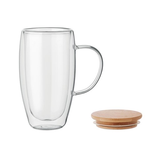 TEROL Mug en verre double paroi 450ml - 2