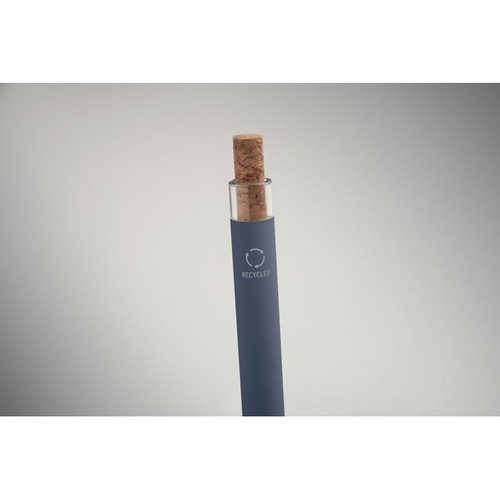 blue BERGAMO + Bolígrafo aluminio reciclado