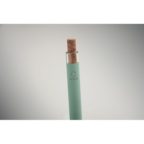 verde menta BERGAMO + Bolígrafo aluminio reciclado