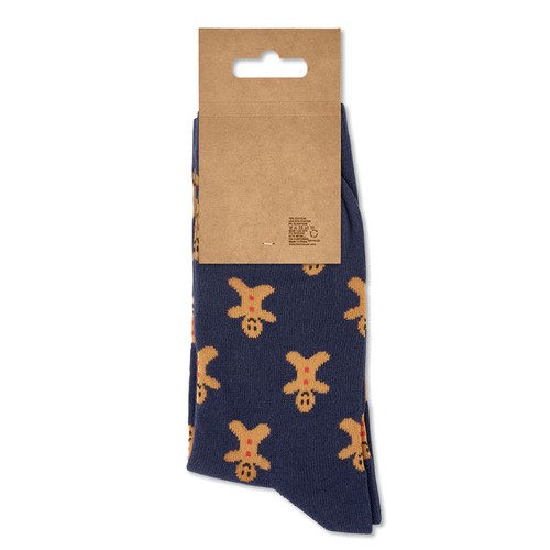blue SOC LARGE Par de calcetines de Navidad L