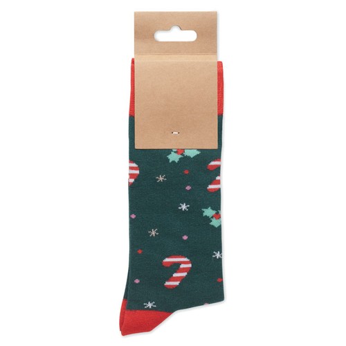 green SOC LARGE Par de calcetines de Navidad L