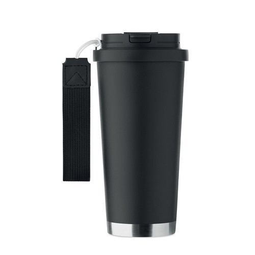 black TOPAZ LARGE Vaso de doble pared 500 ml