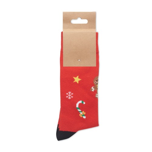 red SOC MEDIUM Par de calcetines de Navidad M