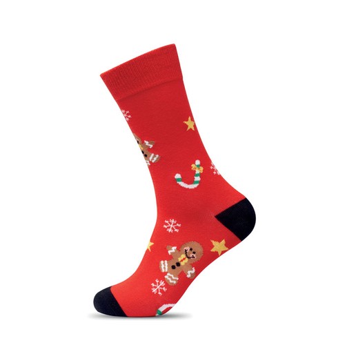 red SOC MEDIUM Par de calcetines de Navidad M