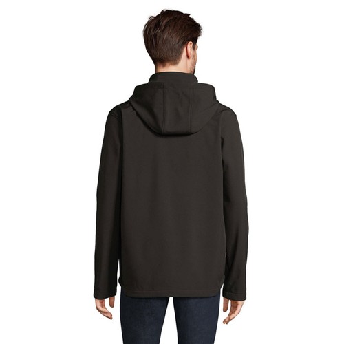 black RACE HOODED MEN RACE MEN CHAQUETA CON CAPUCHA