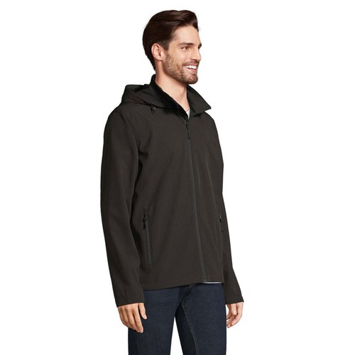 black RACE HOODED MEN RACE MEN CHAQUETA CON CAPUCHA