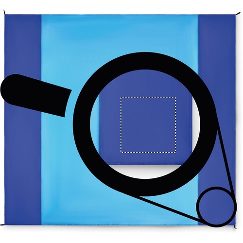 Emplacement de marquage : tapis de plage, au coin