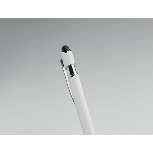 white SIPARO Bolígrafo de aluminio gomoso