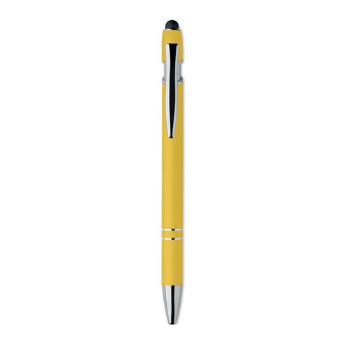 yellow SIPARO Bolígrafo de aluminio gomoso