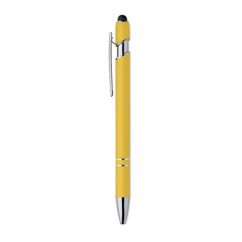 yellow SIPARO Bolígrafo de aluminio gomoso