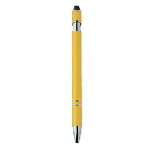 yellow SIPARO Bolígrafo de aluminio gomoso