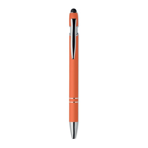 orange SIPARO Bolígrafo de aluminio gomoso