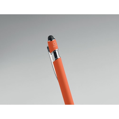 orange SIPARO Bolígrafo de aluminio gomoso