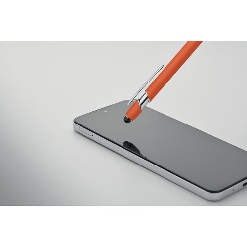 orange SIPARO Bolígrafo de aluminio gomoso