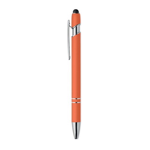 orange SIPARO Bolígrafo de aluminio gomoso