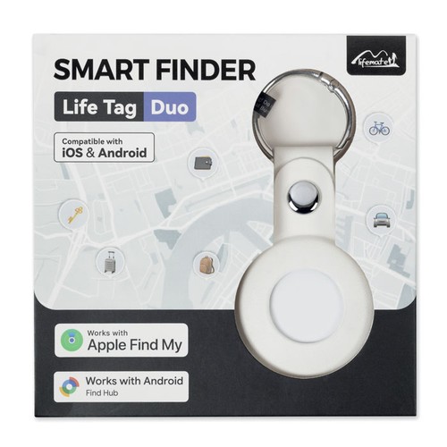 white LIFEMATE IN PU CASE Localizador inteligente