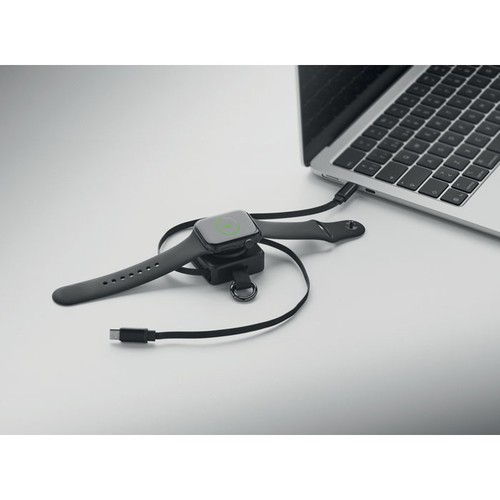 black SKILFUL Cable USB-C retráctil de 100 W