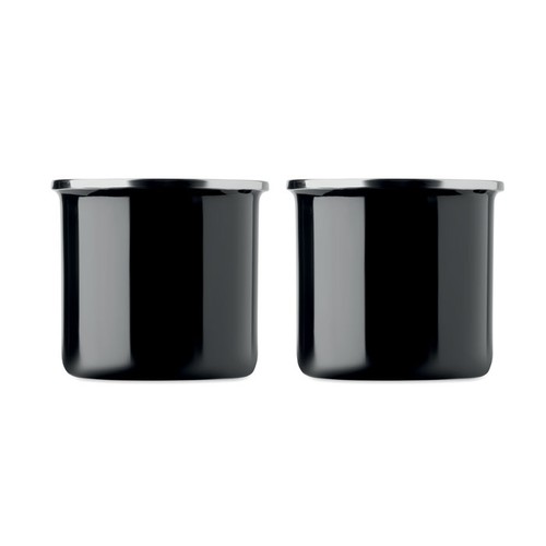 black AGRADABLE Juego de manta polar y 2 tazas