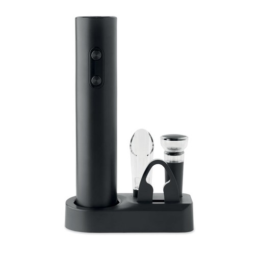 black VINO SET Set abridor de vino eléctrico