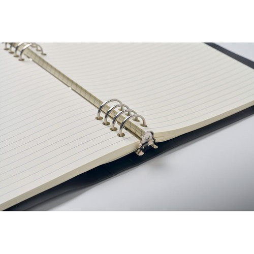 black SPIRABLE Cuaderno A5 recargable de PU