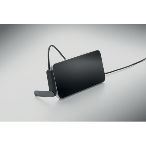 black NIFTY Cable USB-C 60W con soporte