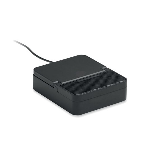 black CHARGEBEAT Altavoz y cargador de 15 W