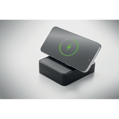 black CHARGEBEAT Altavoz y cargador de 15 W