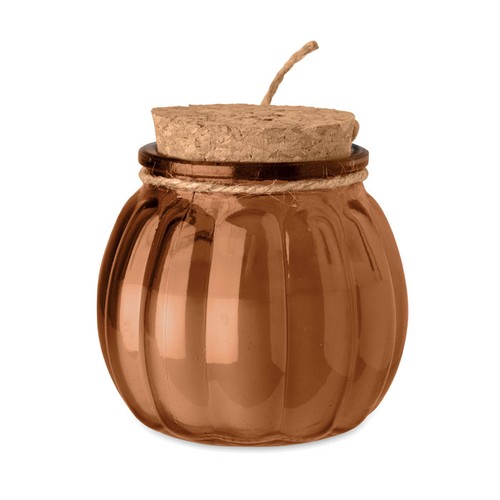 marrón PUMKIN Vela cera vegetal de vainilla