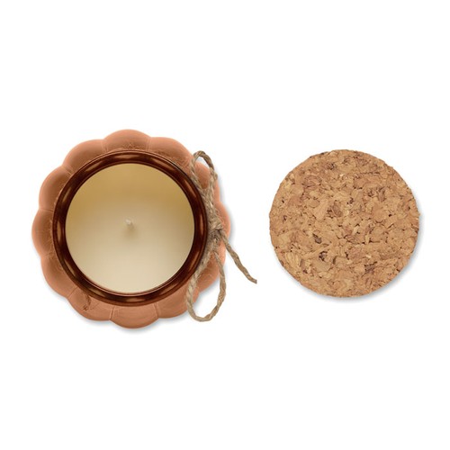 marrón PUMKIN Vela cera vegetal de vainilla
