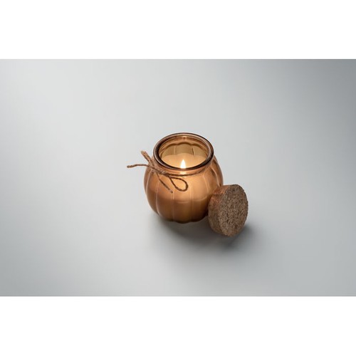 marrón PUMKIN Vela cera vegetal de vainilla