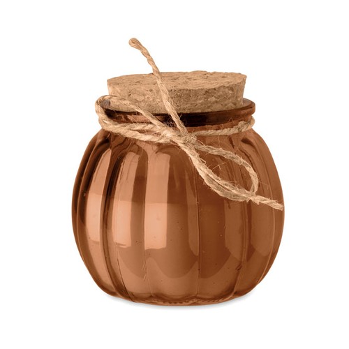 marrón PUMKIN Vela cera vegetal de vainilla