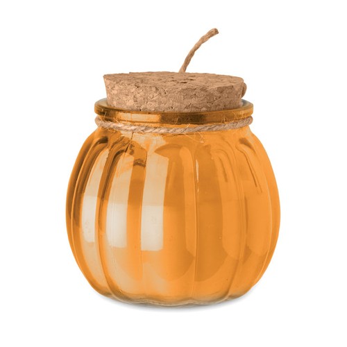orange PUMKIN Vela cera vegetal de vainilla