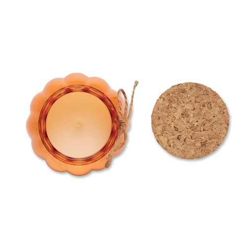 orange PUMKIN Vela cera vegetal de vainilla