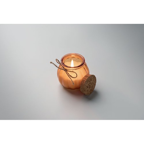 orange PUMKIN Vela cera vegetal de vainilla
