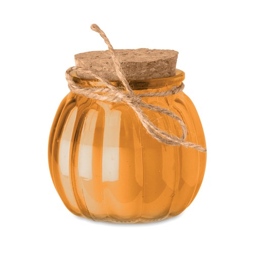 orange PUMKIN Vela cera vegetal de vainilla