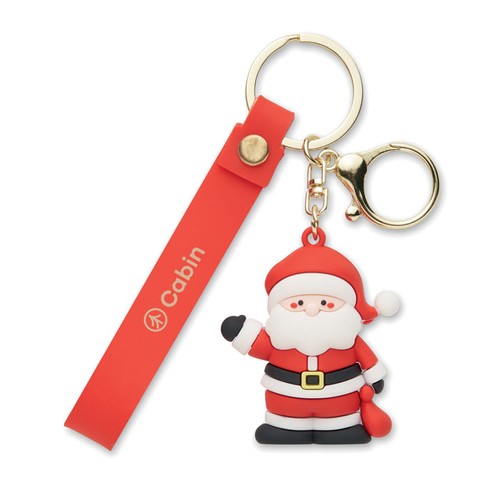 red SANTACHARM Llavero Santa Claus