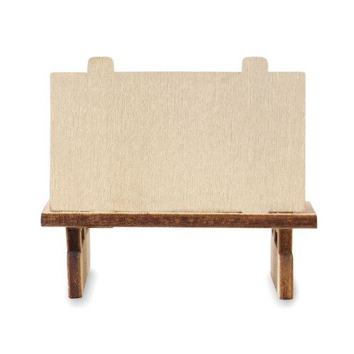 red FROSTY SLEIGH Gnomo en trineo de madera