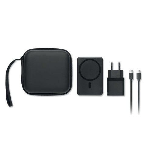 black ATLAS Powerbank magnético 5000mAh