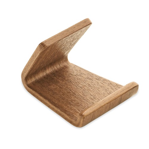 HOLD Soporte teléfono madera nogal
