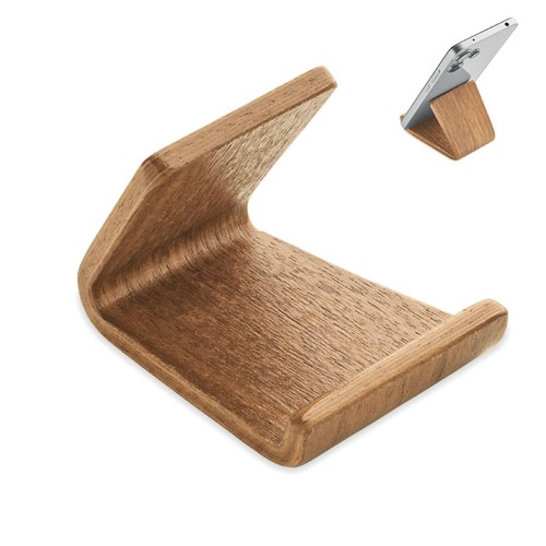 HOLD SOPORTE TELÉFONO MADERA NOGAL