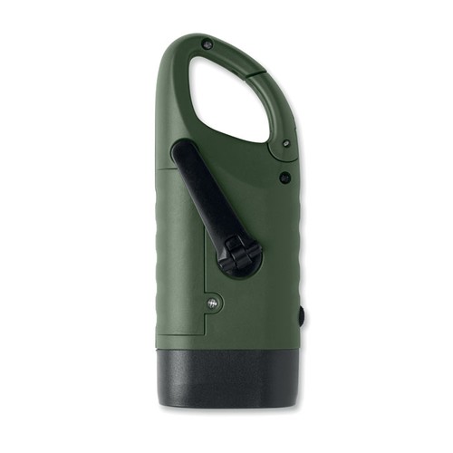 verde oscuro CRANCH Linterna solar dinamo