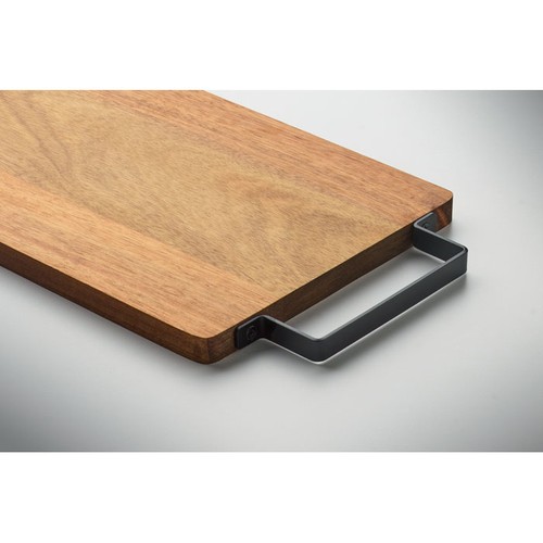 madera ASTA Tablero acacia con asa acero