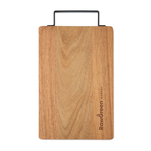 madera ASTA Tablero acacia con asa acero