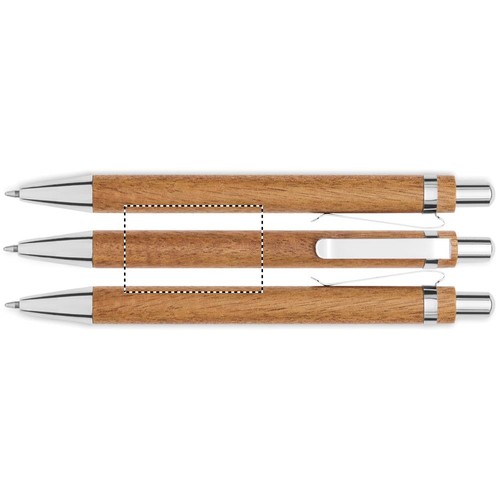 Emplacement de marquage : stylo bille, autour