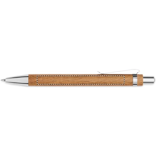 Emplacement de marquage : corps du stylo bille