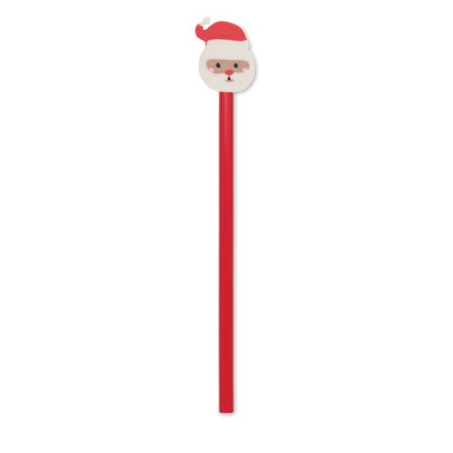 red CLAUS Lápiz Navidad goma de borrar