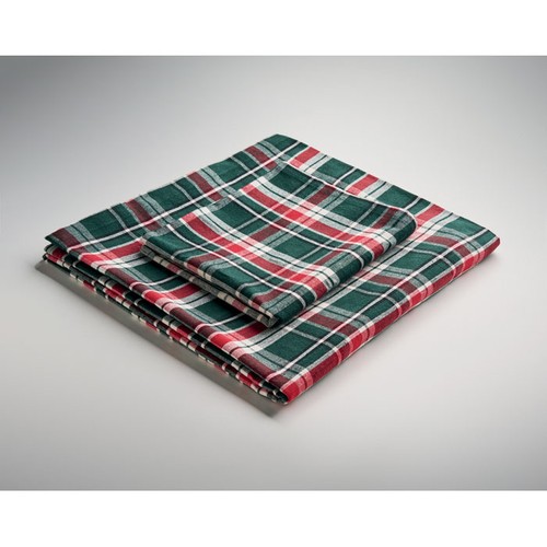 SANTABLE Nappe à carreaux en coton.