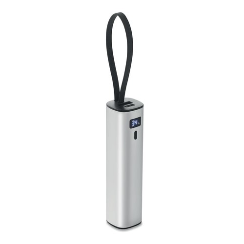 plateado mate POWERTUBE Powerbank 5000mAh PD 20W